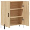 vidaXL Dressoir 69,5x34x90 cm bewerkt hout sonoma eikenkleurig
