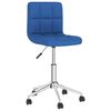 vidaXL Eetkamerstoelen draaibaar 4 st stof blauw