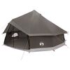 vidaXL Tipi Tent Bruin Grijs 600 x 600 x 350 cm Polyester en staal
