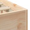 vidaXL Bedframe met opslag Bruin 90 x 200 cm Massief grenenhout