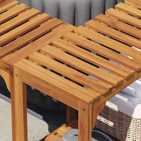 vidaXL Vierkante Buitentub Omheining Bruin 250 x 250 cm