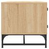 vidaXL Salontafel met glazen deuren 68,5x50x50 cm sonoma eikenkleurig