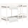 vidaXL Stapelbed 80x200 cm massief grenenhout wit