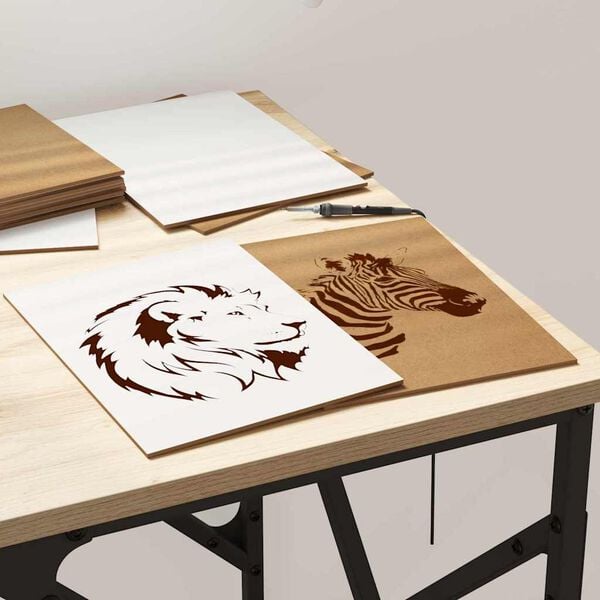 vidaXL Decorpanelen 50 pcs Wit 21 x 30 x 0,27 cm Bewerkt hout