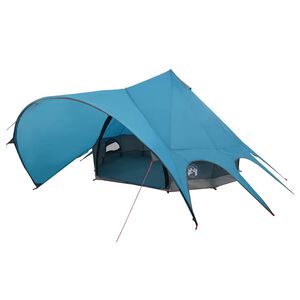 vidaXL Teepee Tent 5-Person 5-persoons Blauw en Grijs