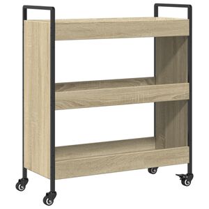 vidaXL Keukentrolley 70x30x82 cm bewerkt hout sonoma eikenkleurig