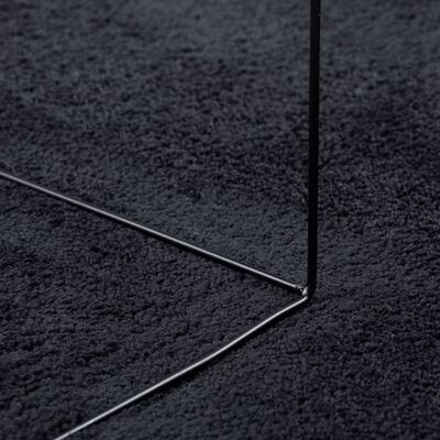 vidaXL Vloerkleed OVIEDO laagpolig 140x200 cm zwart