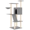 vidaXL Kattenmeubel met sisal krabpalen 143 cm lichtgrijs