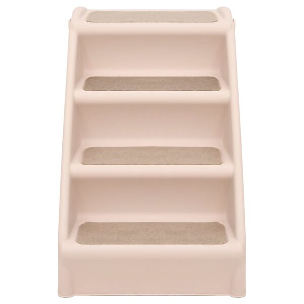 vidaXL Hondentrap inklapbaar 62x40x49,5 cm crème