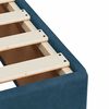 vidaXL Boxspring met matras fluweel donkerblauw 200x200 cm