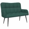 vidaXL 2-Zits Sofa Donkergroen 115 x 61 x 87 cm Stof