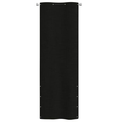 vidaXL Balkonscherm 80x240 cm oxford stof zwart