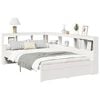 vidaXL Bed met boekenkast zonder matras grenenhout wit 90x190 cm