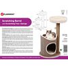 FLAMINGO Kattenkrabton met krabpaal George