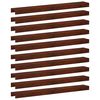 vidaXL Afdekprofiel voor tuinafboording 10 st 100 x 15 x 5 cm