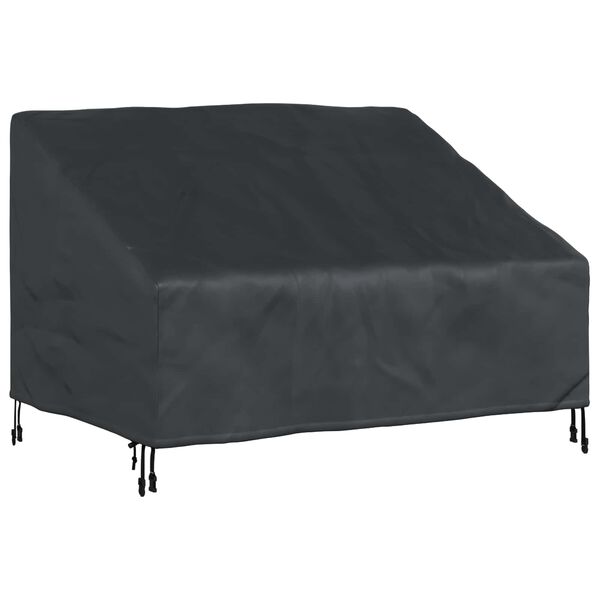 vidaXL Tuinbankhoes Zwart 130 x 95 x 40 / 80 cm 210D Oxford Stof