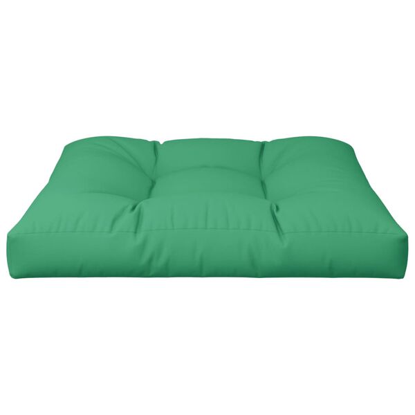 vidaXL Palletkussen 70x70x12 cm stof groen