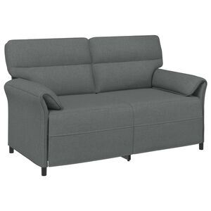 vidaXL Bank 100% polyester metalen frame MDF, Multiplex
