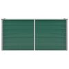 vidaXL Plantenbak verhoogd 160x40x77 cm gegalvaniseerd staal groen