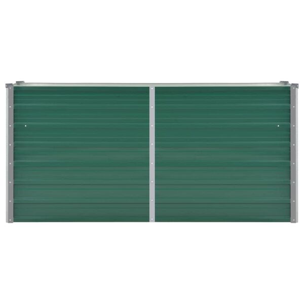 vidaXL Plantenbak verhoogd 160x40x77 cm gegalvaniseerd staal groen
