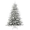 vidaXL Kunstmatige Inklapbare Kerstboom Wit 240 cm PE en PVC
