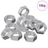 vidaXL Zeshoekige Moer 23377 st zilver Metaal