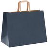 vidaXL Papieren zakken 50 st met hengsels 32x17x25 cm blauw