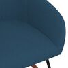 vidaXL Schommelstoel stof blauw