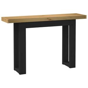 vidaXL Wandtafel NOAIN U-vormige poten 120x30x75 cm massief hout