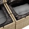 vidaXL Tuin Sofa Set met opslag 4 pcs Beige poly rattan