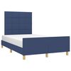 vidaXL Bedframe zonder matras 120x200 cm stof blauw