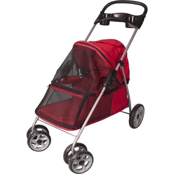 FLAMINGO Hondenbuggy 89x37x87 cm rood