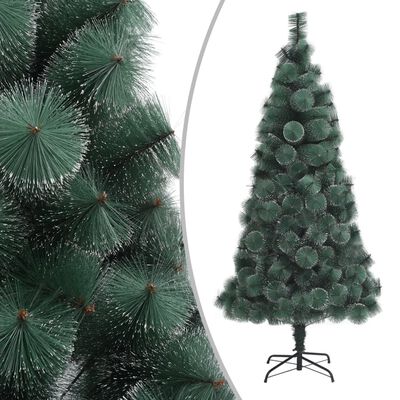 vidaXL Kunstkerstboom met verlichting 150 cm PVC en PE groen