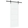 vidaXL Schuifdeur ORKDAL 83 x 211 cm Bewerkt hout Wit en zwart