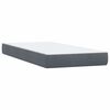 vidaXL Boxspring met matras en LED fluweel donkergrijs 180x210 cm