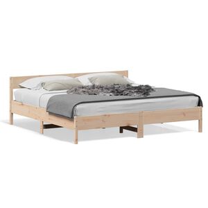 vidaXL Bedframe zonder matras massief grenenhout 180x200 cm