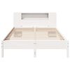 vidaXL Bed met boekenkast zonder matras grenenhout wit 150x200 cm