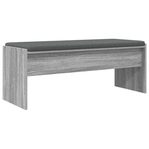 vidaXL Halbank met kussen Grijs Sonoma 103 x 38 x 40 cm