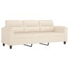 vidaXL 2-delige Loungeset met kussens microvezelstof beige