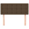 vidaXL Hoofdbord 80x5x78/88 cm stof donkerbruin