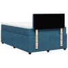 vidaXL Boxspring met matras fluweel blauw 120x200 cm