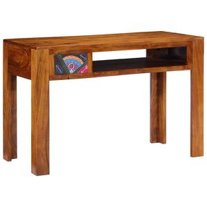 vidaXL Schrijfbureau met lade met opslag Bruin 110 x 50 x 73 cm