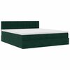 vidaXL Ottoman bed met matrassen en LED's 200x200cm fluweel