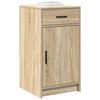 vidaXL Dressoir met lade Sonoma eiken 40 x 40,5 x 75 cm Bewerkt hout