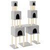 vidaXL Kattenmeubel met sisal krabpalen 199 cm lichtgrijs