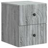 vidaXL Wandbeugel Bedkast Grijs sonoma 33 x 34,5 x 40 cm Bewerkt hout
