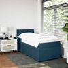 vidaXL Boxspring met matras fluweel blauw 80x200 cm