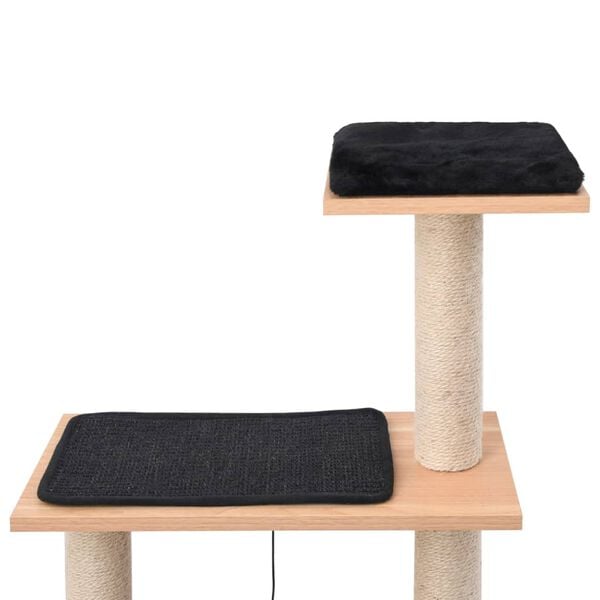 vidaXL Kattenkrabpaal met sisal krabmat 123 cm