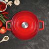 Livoo Braadpan rond 4 L 24 cm rood