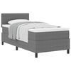 vidaXL Boxspringbed Lichtgrijs en wit. 90 x 190 cm Katoen Stof